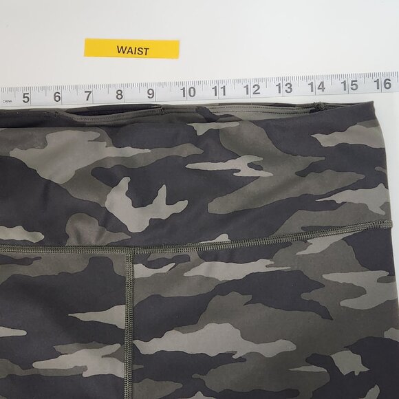 Athleta Ultimate 7/8 Tight Leggings Womens Large L Green Camo Athletic Gym SS07X - Picture 7 of 9